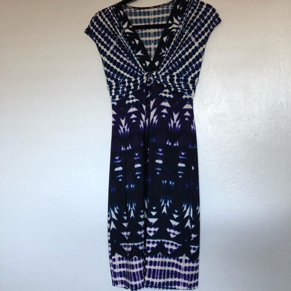 Blue/Purple/Black tie-dye dress